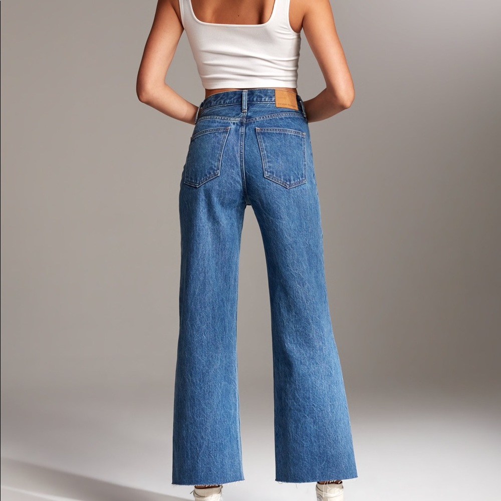 Denim Forum Farrah High Rise Wide Leg Jeans